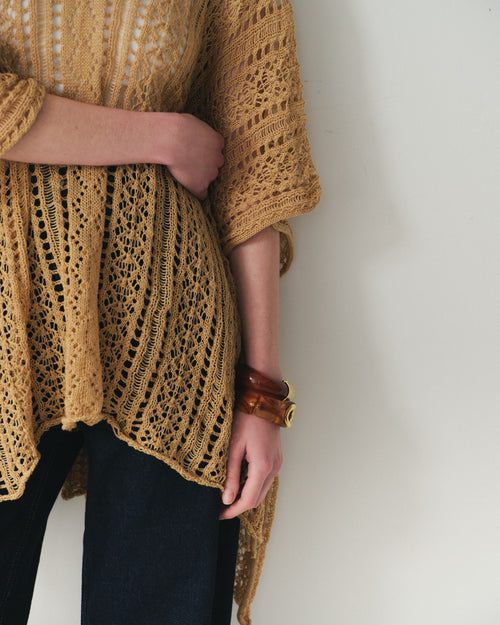 Blusa larga de crochet Franca Hover