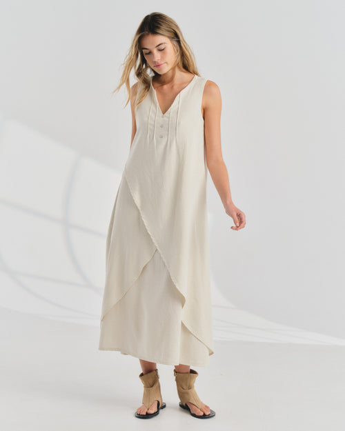 Vestido Largo con Lino Elvira