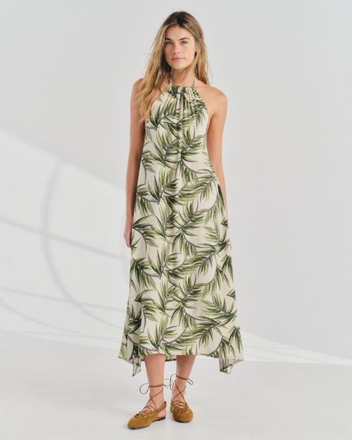 Vestido Largo Estampado Marea