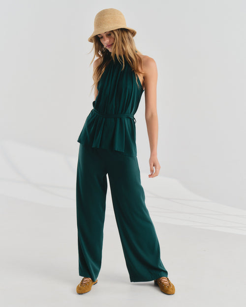 Pantalón corte recto pinzas Dubay