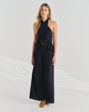 Blusa halter con olanes Alanis