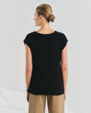 Blusa con lino con nudo Sheila