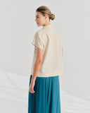 Blusa camisera con Lino Lina