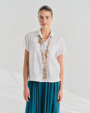Blusa camisera con Lino Lina