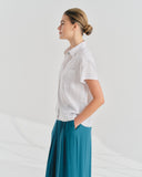 Blusa camisera con Lino Lina