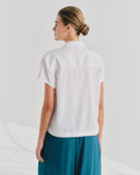 Blusa camisera con Lino Lina