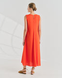 Maxi Vestido fluido con lino Danelly