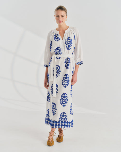 Vestido Largo Estampado Helia