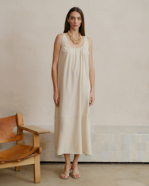 Vestido con lino Naomi