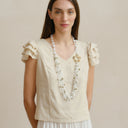 Blusa con lino Angela