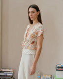 Blusa con cintas Sabrina/le