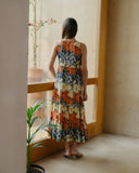 Maxi vestido fluido con lino Sunnen/le