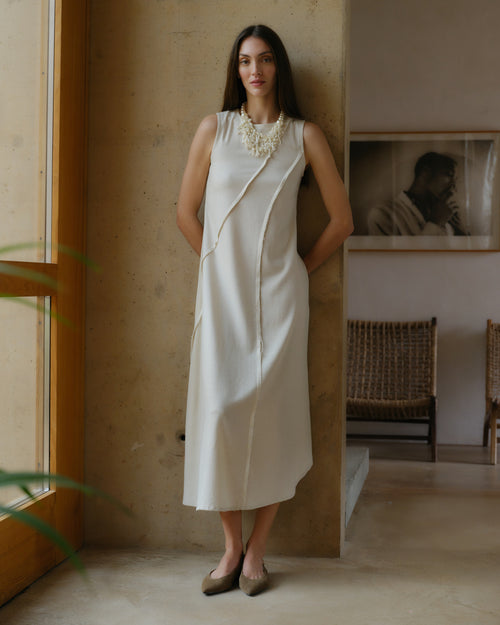 Vestido largo de lino Lizzete