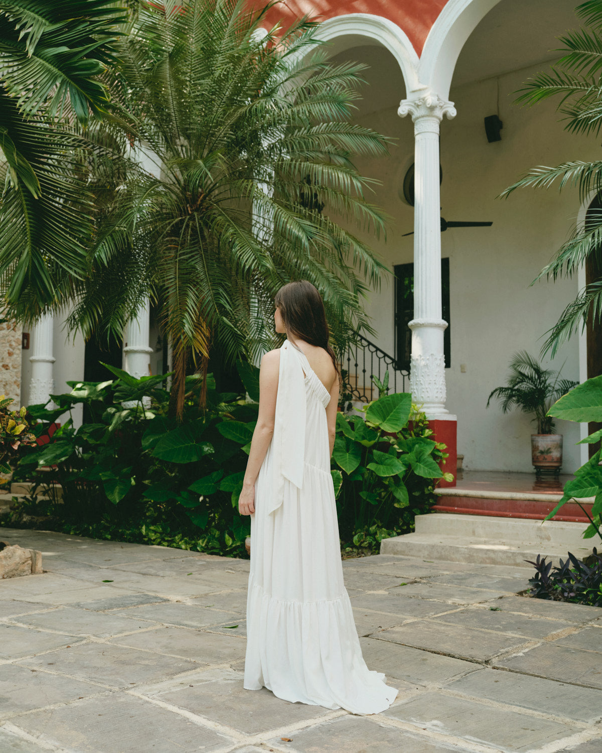 Maxi vestido de un hombro Masiel