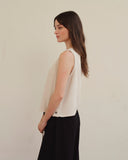 Blusa sin mangas con lino Lirio/2