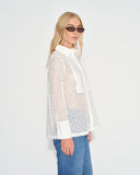 Blusa camisera bordado perforado Noa