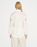 Blusa camisera manga larga con alforzas en pecho Cerdeña