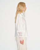 Blusa con tela bordada Manon