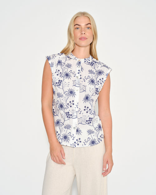 Blusa camisera tela bordada Catalina