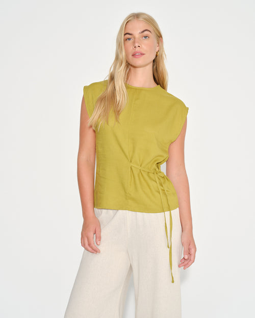 Blusa con lino Mirian