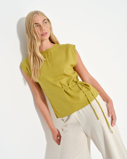 Blusa con lino Mirian Hover