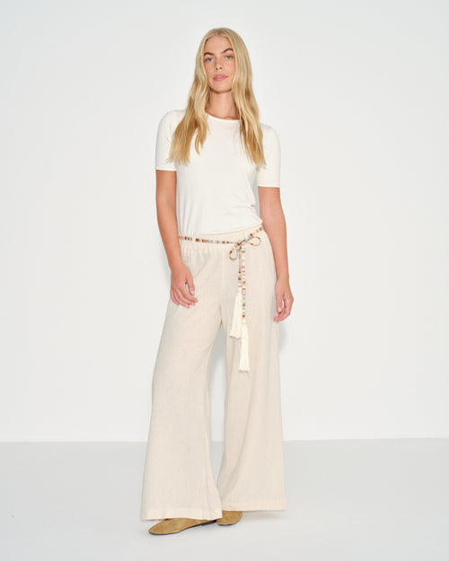 Pantalon con lino Beka