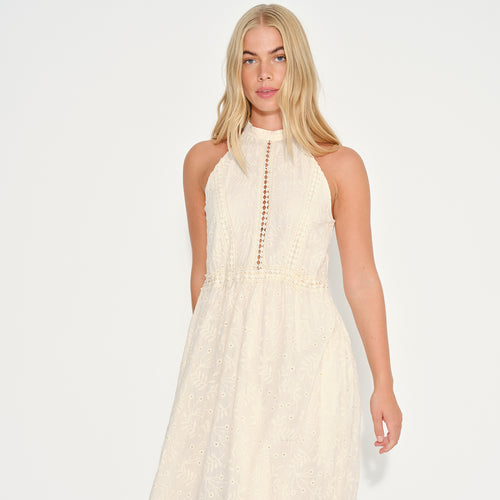 Vestido largo halter Vera
