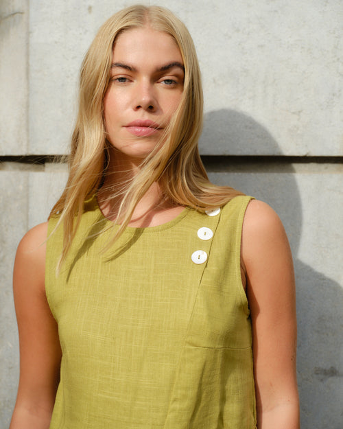 Blusa con lino Aleli Hover