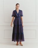 Maxi Vestido largo tela satinada Jade