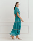 Maxi Vestido largo tela satinada Jade