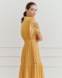 Maxi Vestido largo tela satinada Jade
