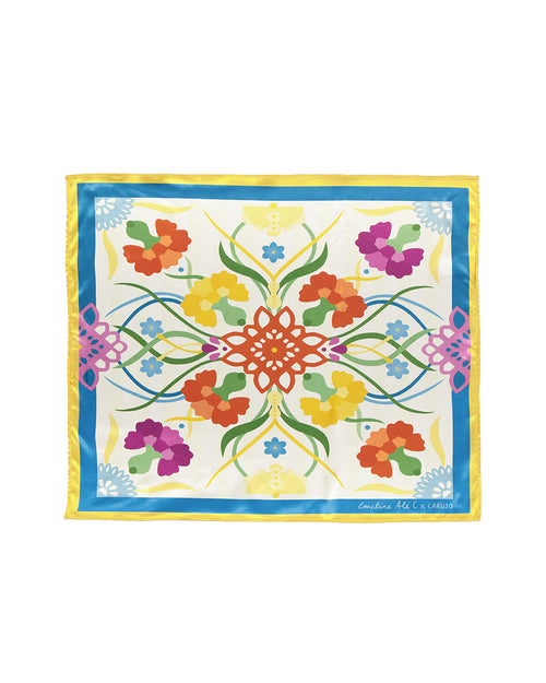 Pañoleta estampada Jardin de los recuerdos (Emeline Alé Chaoul)