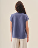 Blusa con lino mangas tulipan Turin