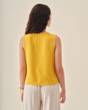 Blusa Clara sin mangas con Botones