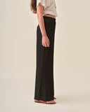 Pantalon con lino corte recto Abu dabi