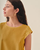 Blusa Cuello Redondo Con Lino Zully