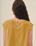 Blusa Cuello Redondo Con Lino Zully