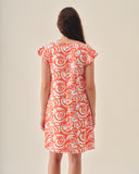 Vestido con lino estampado Shanik