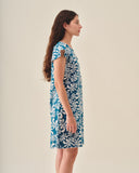 Vestido con lino estampado Shanik