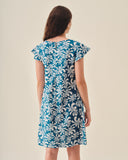 Vestido con lino estampado Shanik