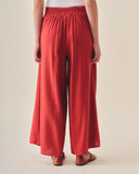 Pantalon con lino y botones Karime