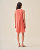 Vestido corto con alforzas Daysi