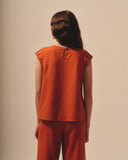 Blusa Cuello Redondo Con Lino Zully