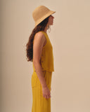 Blusa sin mangas con lino Lirio/2