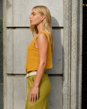 Blusa con lino Aleli
