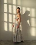 Maxi vestido con lino Lucette