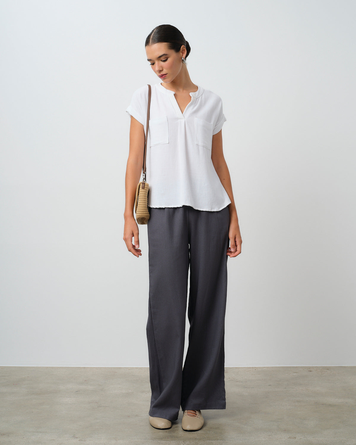 Pantalon con lino Kala