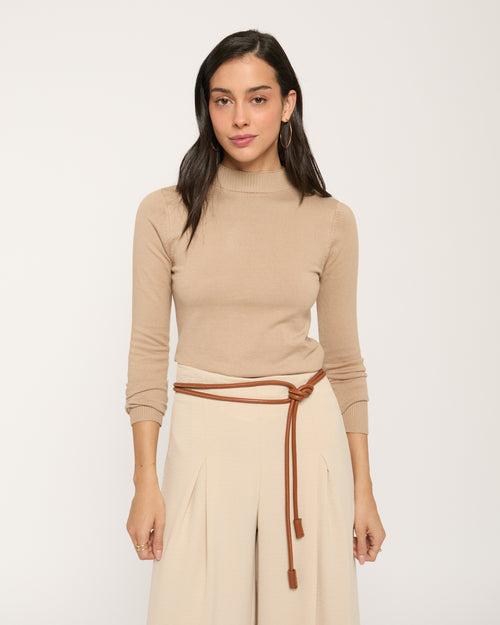 Suéter ligero manga larga Luna