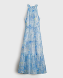 Vestido largo estampado Tulipan