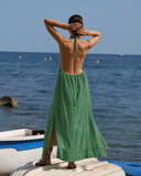 Maxi vestido fluido algodon manta Marisol